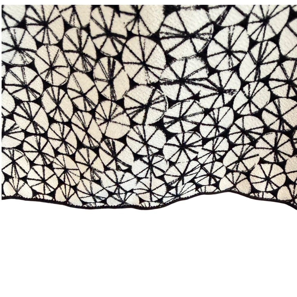 Geometric monochromatic flutter sleeve spring summer women's top chic Plus 2X - Picture 5 of 8